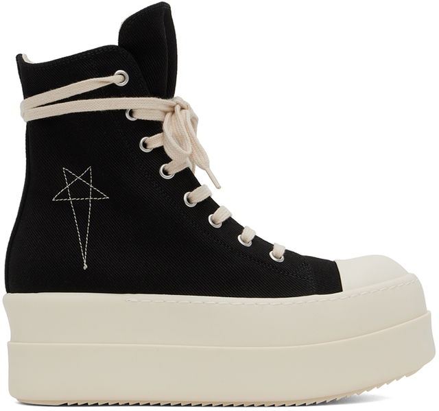 DRKSHDW Black Porterville Double Bumper Sneakers