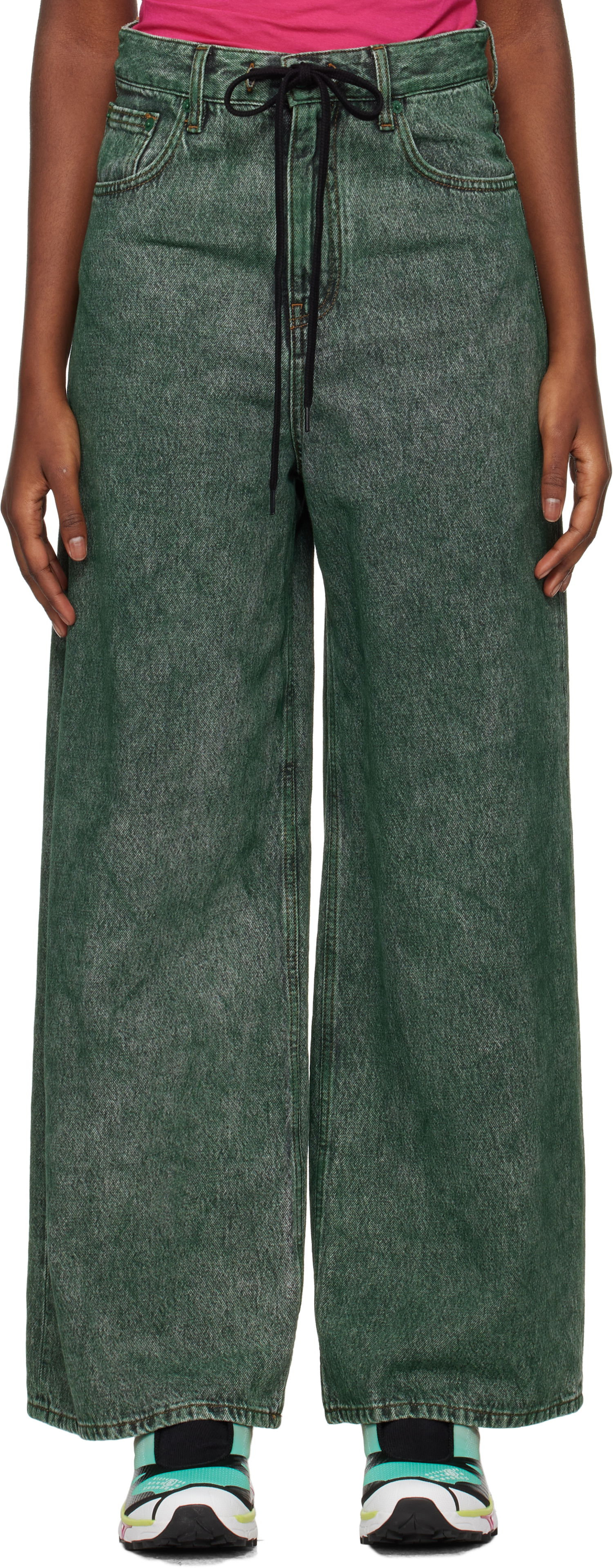Дънки Maison Margiela Numeric Jeans Зелено | S62LB0178 S30652, 0