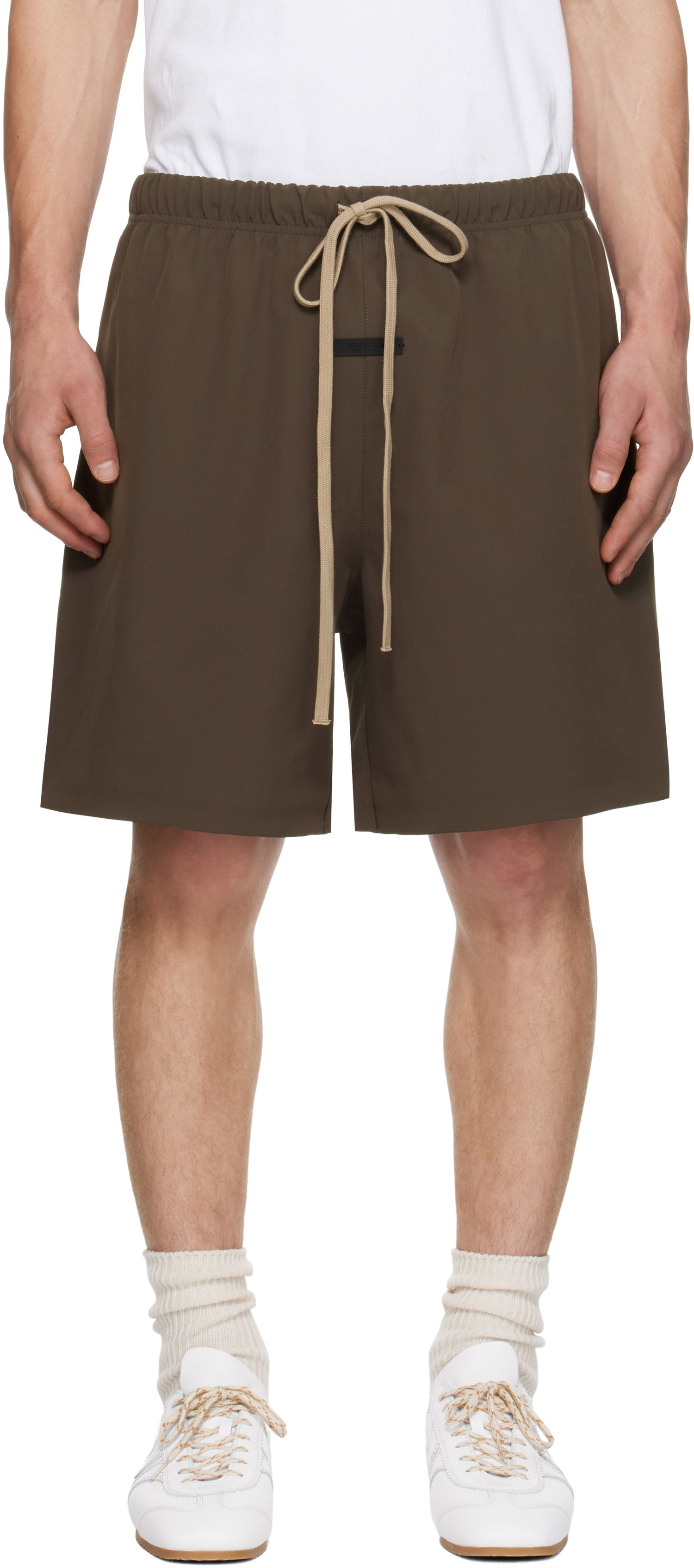 Къси панталони Fear of God Fear of God Essentials Bonded Nylon Shorts Зелено | 160HO244375F, 0
