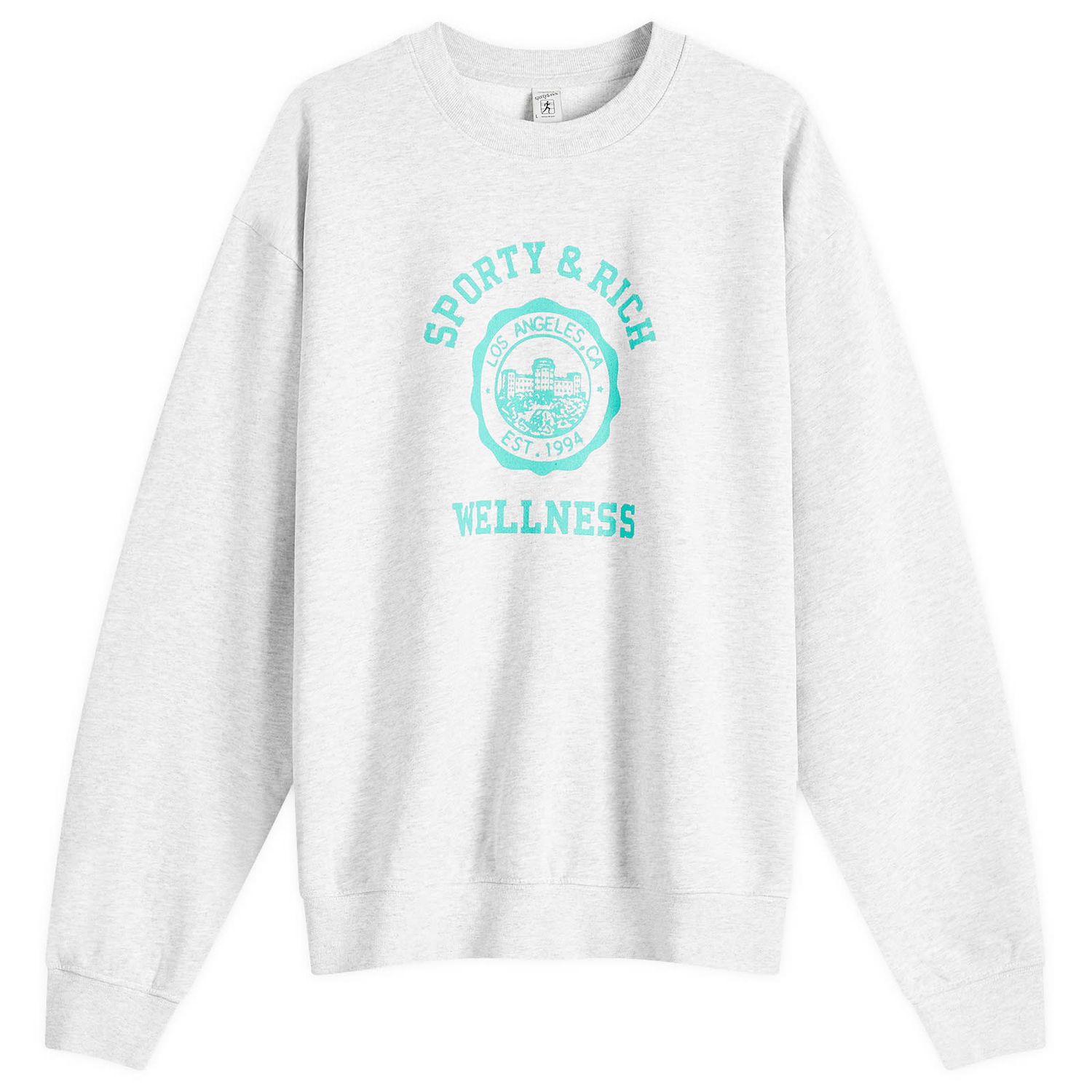 Суитчър Sporty & Rich Emblem Sweatshirt Сиво | WS067S416EH-19, 0