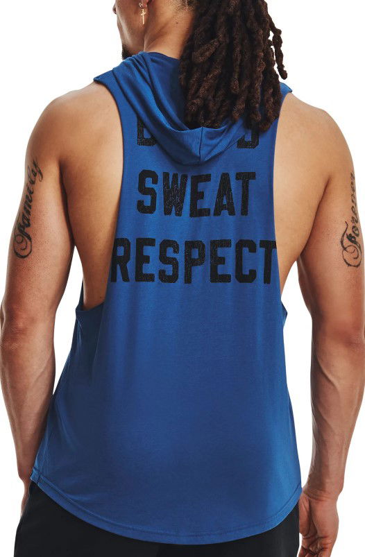 Потник Under Armour Sleeveless Hoodie with Kangaroo Pocket Синьо | 1376939-471, 1
