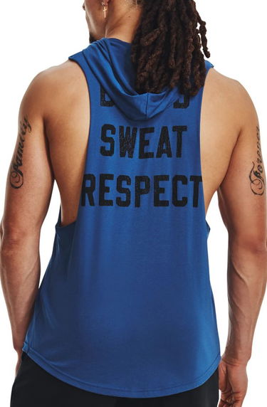 Потник Under Armour Sleeveless Hoodie with Kangaroo Pocket Синьо | 1376939-471, 1