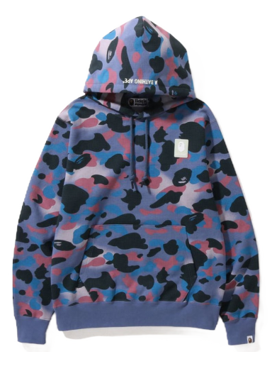 Суитчър BAPE Grid Camo Hoodie Лилаво | 1I80-114-005