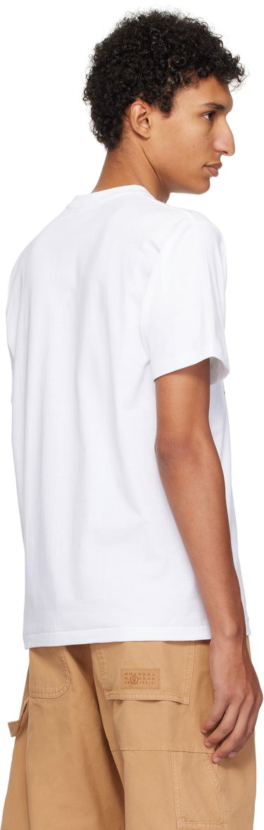 Тениска BAPE Printed Mad General College T-Shirt Бяло | 001TEL301059M, 2