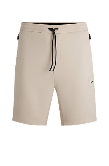 Къси панталони BOSS Stretch Cotton-Blend Shorts Бежово | 50537199, 0