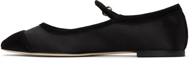 Облекло Aeyde Aeyde Uma Satin Toe-Cap Ballerina Flats Черно | A11-FL-RKLS08FL169-SS25-800-067, 2