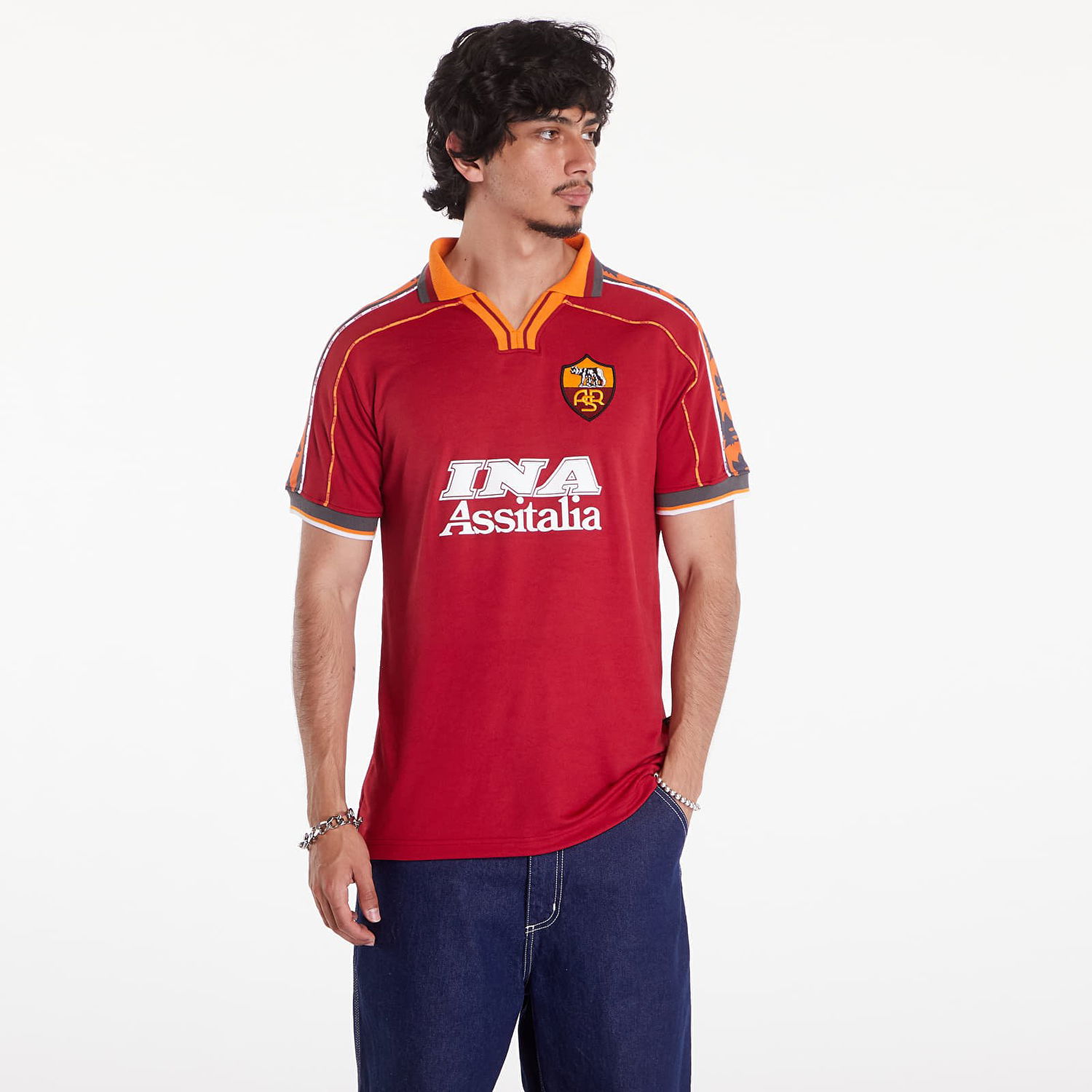 Фланелка COPA AS Roma 1998 - 99 Retro Football Shirt Червено | 378-005, 0
