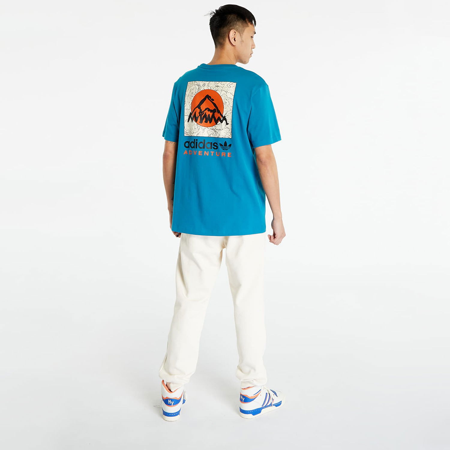 Тениска adidas Originals Adventure Mountain Back Tee Синьо | IC2362, 0