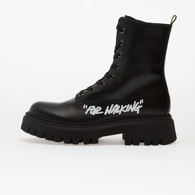 Кецове и обувки Off-White Off-White "For Walking" Ankle Boots Черно | OGID002F25LEA0011001