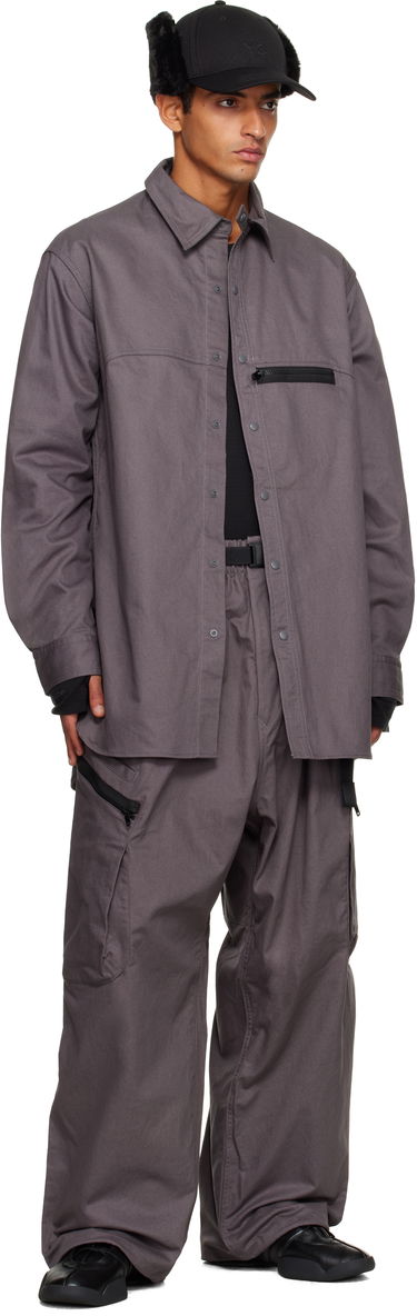 Риза Y-3 Y-3 Twill Shirt Сиво | KB2079, 3