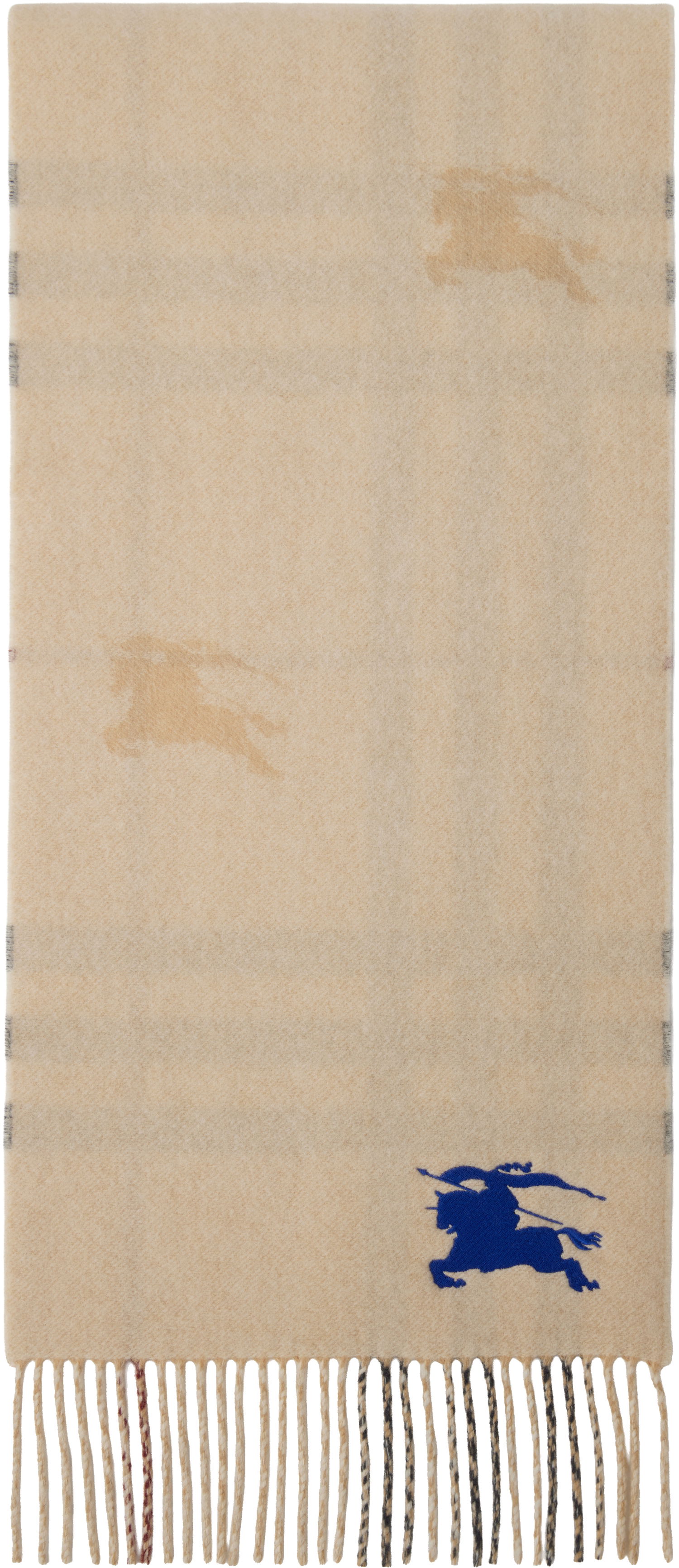 Шал Burberry Burberry Reversible EKD Check Cashmere Scarf Бежово | 8095224, 0