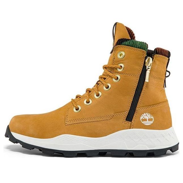 Кецове и обувки Timberland Brooklyn Side Zip Wide Fit Жълто | A2JRZW
