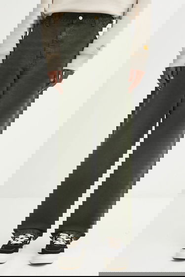 Панталони Carhartt WIP Single Knee Wide-Leg Workwear Pants Зелено | I034798.494O, 0