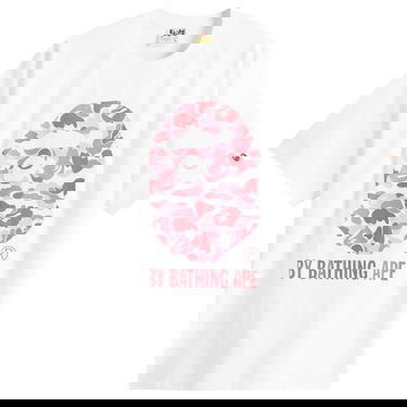 Тениска BAPE A Bathing Ape ABC Camo T-Shirt, Size Large Бяло | 001TEL301007M-WPK, 0