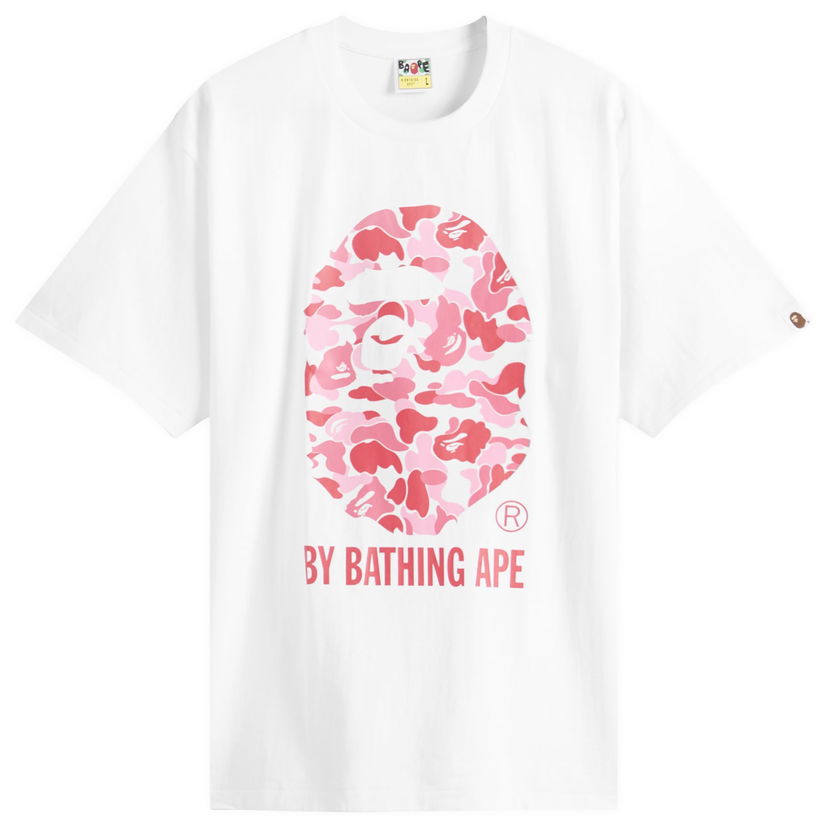 Тениска BAPE A Bathing Ape ABC Camo T-Shirt, Size Large Бяло | 001TEL301007M-WPK