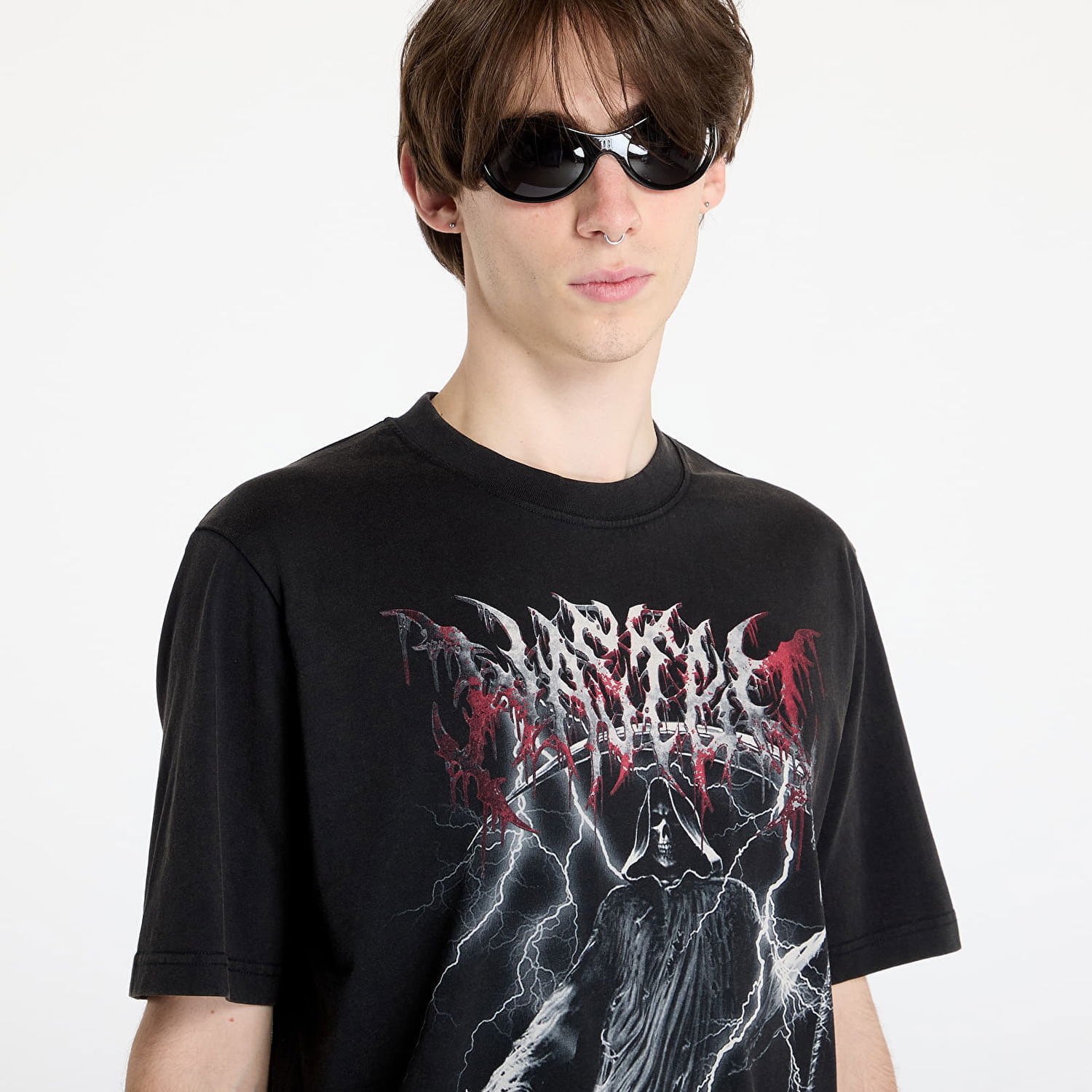 Тениска Wasted Paris Scythe T-Shirt Faded Black Черно | WP_000183, 1