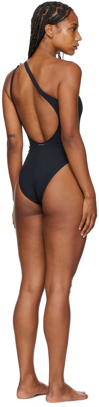 Бански Stella McCartney One Shoulder Swimsuit Черно | S7BK61640, 2