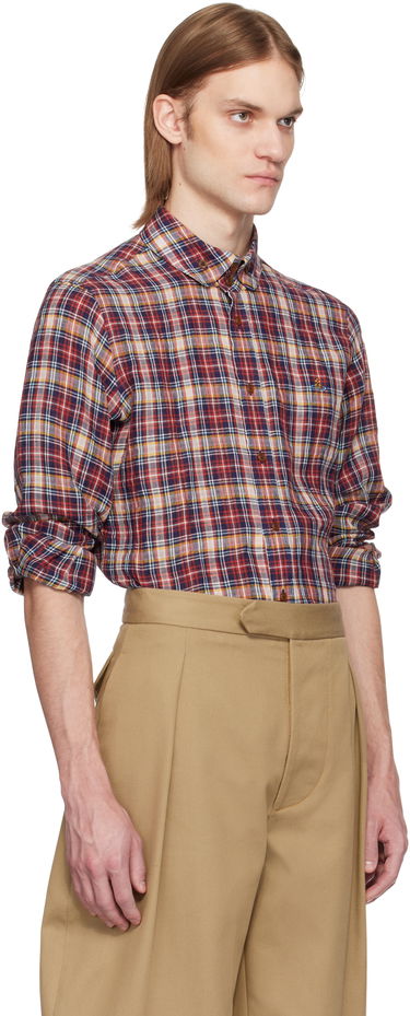 Риза Vivienne Westwood Vivienne Westwood Krall Two Button Plaid Shirt Многоцветен | 24010005-W013R-, 1