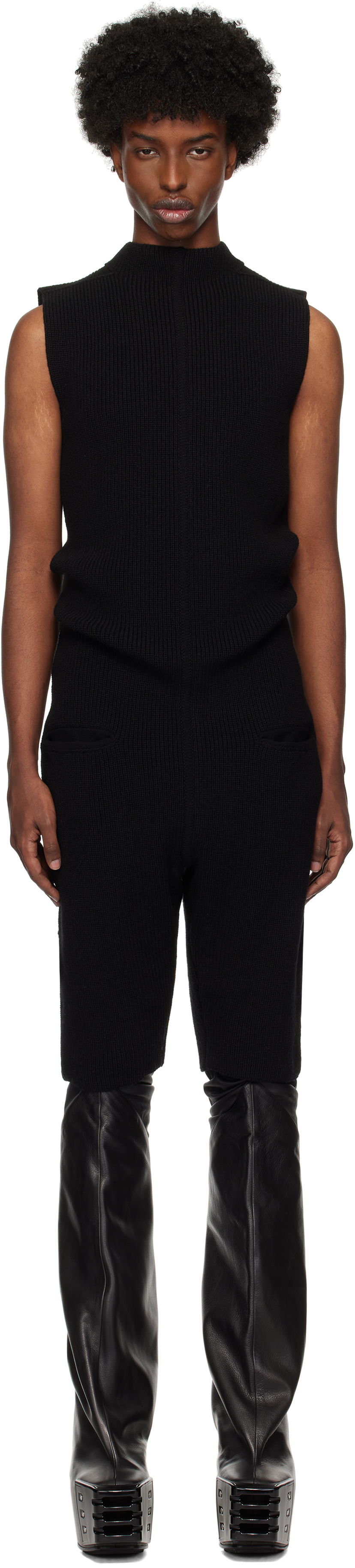 Комбинезон Rick Owens Headon Jumpsuit Черно | RR02D6683 KWV