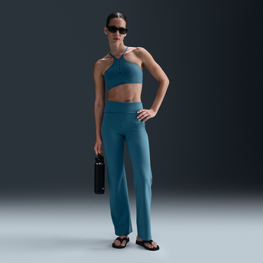 Сутиен Nike One Keyhole Light-Support Padded High-Neck Sports Bra Тюркоазено | HJ3726-006, 3