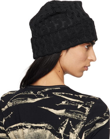 Шапка Anna Sui Anna Sui Crochet Knit Beanie Черно | 824D90, 2