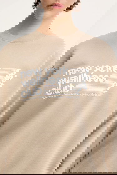 Суитчър Sporty & Rich Sporty & Rich USA Wellness Club Sweatshirt Бежово | ST071622128GY15, 3