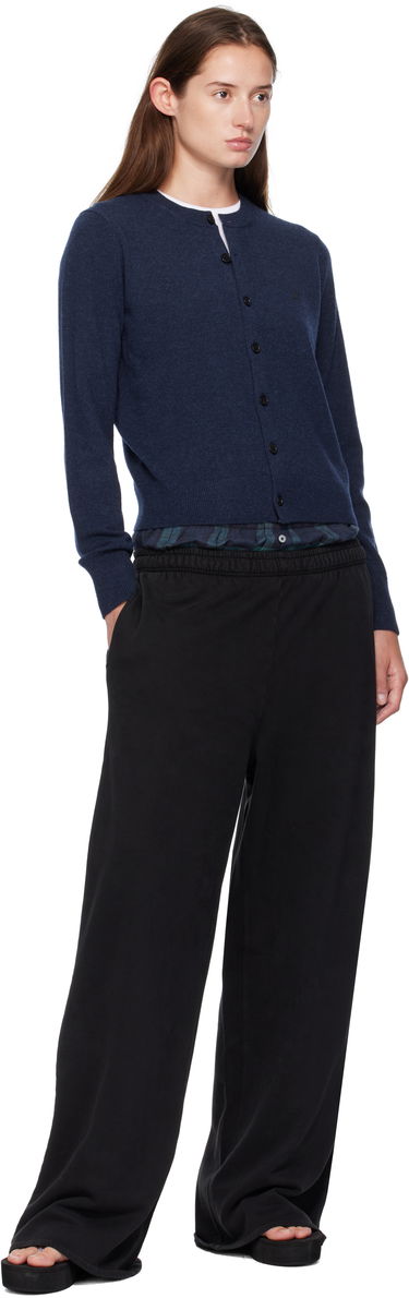 Пуловер Acne Studios Fitted Yak Wool Cardigan Тъмно синьо | A60634-, 3