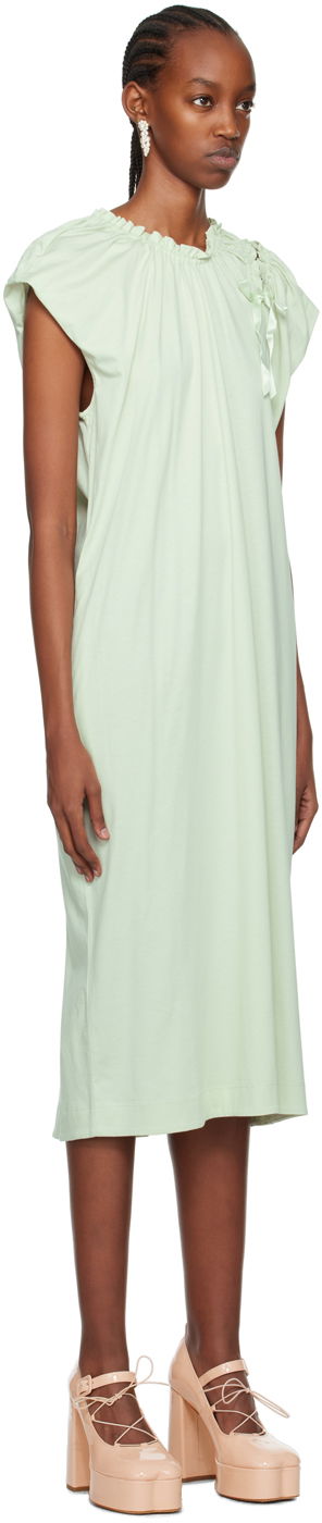 Pокля Simone Rocha Simone Rocha Shoulder Bite Midi Dress Зелено | 7273 0553, 1