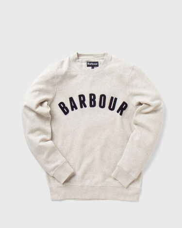 Суитчър Barbour Prep Logo Crew Sweatshirt Бяло | MOL0101BE54, 3
