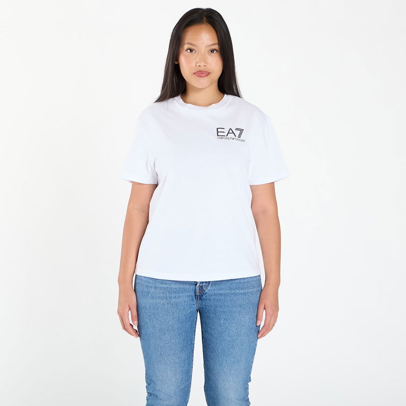 Тениска Emporio Armani EA7 Emporio Armani Train Logo Series T-Shirt Бяло | 7W000725AF12957U0002