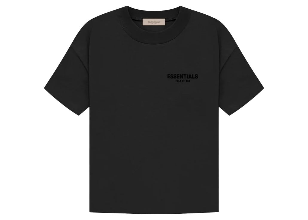 Тениска Fear of God Essentials Tee Stretch Limo Черно | 125SU224100F, 0