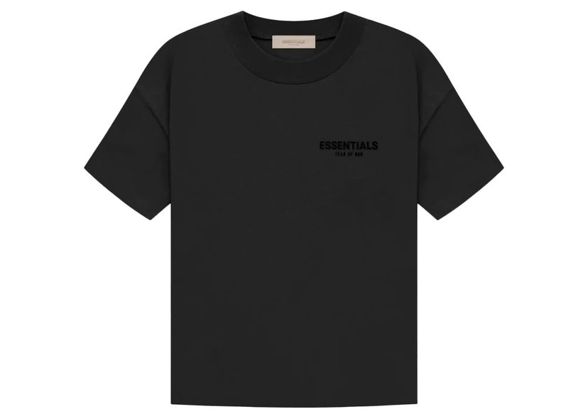 Тениска Fear of God Essentials Tee Stretch Limo Черно | 125SU224100F