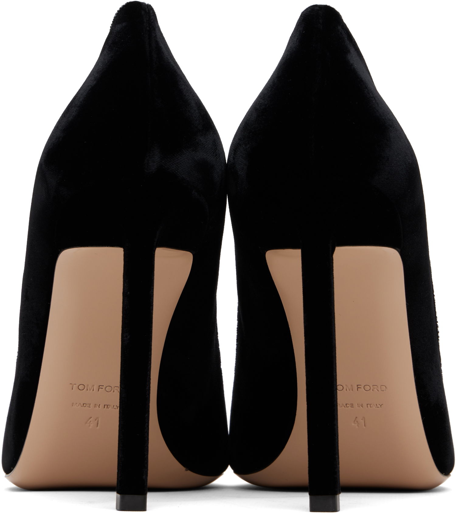 Бижута Tom Ford TOM FORD Velvet Pumps Черно | W3721-TVE001N, 1