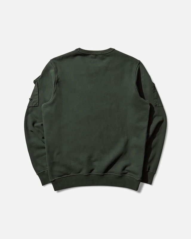 Sleeve Pockets Crewneck Sweatshirt