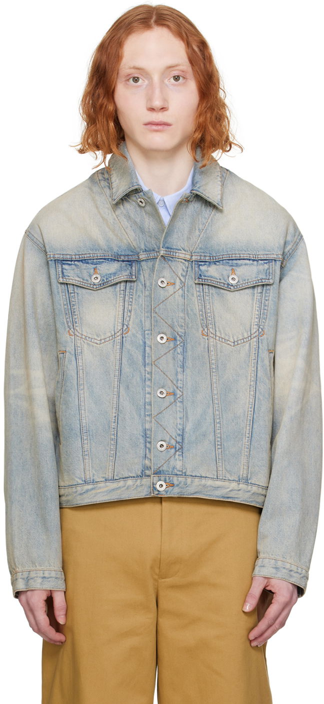 Яке KENZO Paris Drawn Varsity Denim Jacket Синьо | FE55DV3026B8, 0