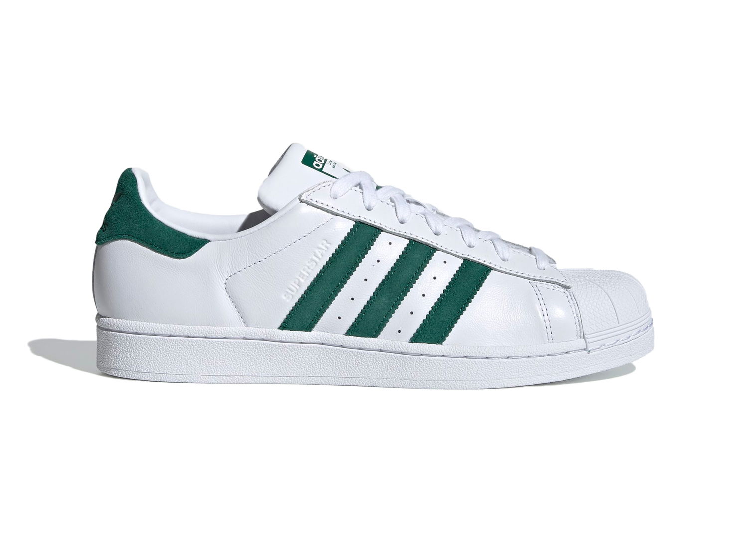 Кецове и обувки adidas Originals Superstar White Collegiate Green Бяло | EE4473, 0