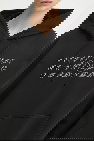 Суитчър Maison Margiela MM6 Maison Margiela Logo Print Hoodie Черно | SH0GU0035.M25025.900, 3