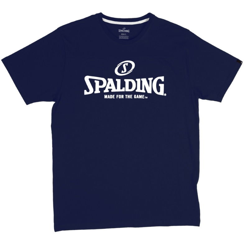 Тениска Spalding Essential Logo Tee Тъмно синьо | 40221626-navywhite