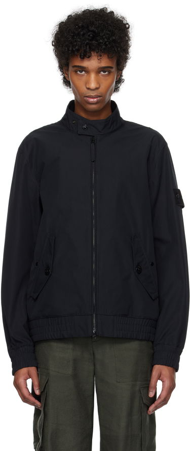 Яке бомбър Stone Island Stone Island Weatherproof Canvas Bomber Jacket Черно | K1S15 4100026 S00F1, 0
