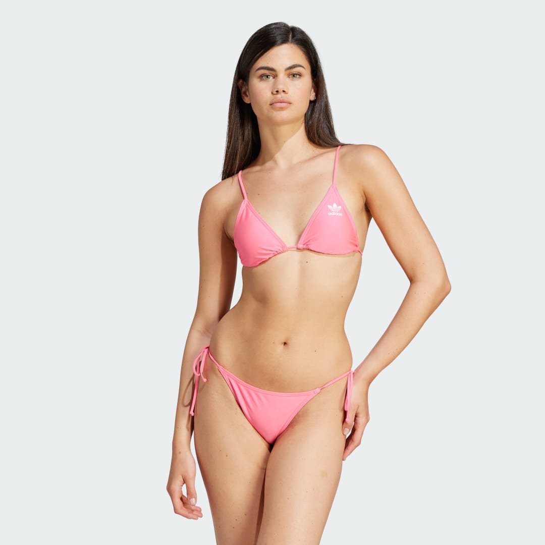 Бански adidas Originals Adicolor Triangle Bikini Розово | IJ8664, 0