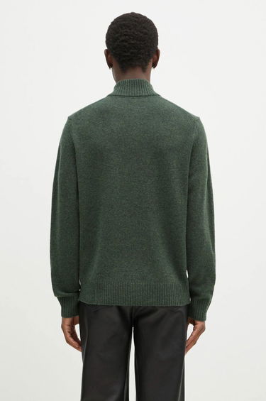 Пуловер WOOD WOOD Wood Wood Blu AA CS Halfzip Lightweight Sweater Зелено | 10325502.4159, 2