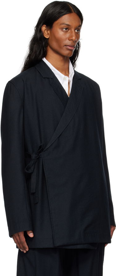 Палта Maharishi Maharishi Asymmetrical Kimono Wool Blazer Тъмно синьо | 6057, 1