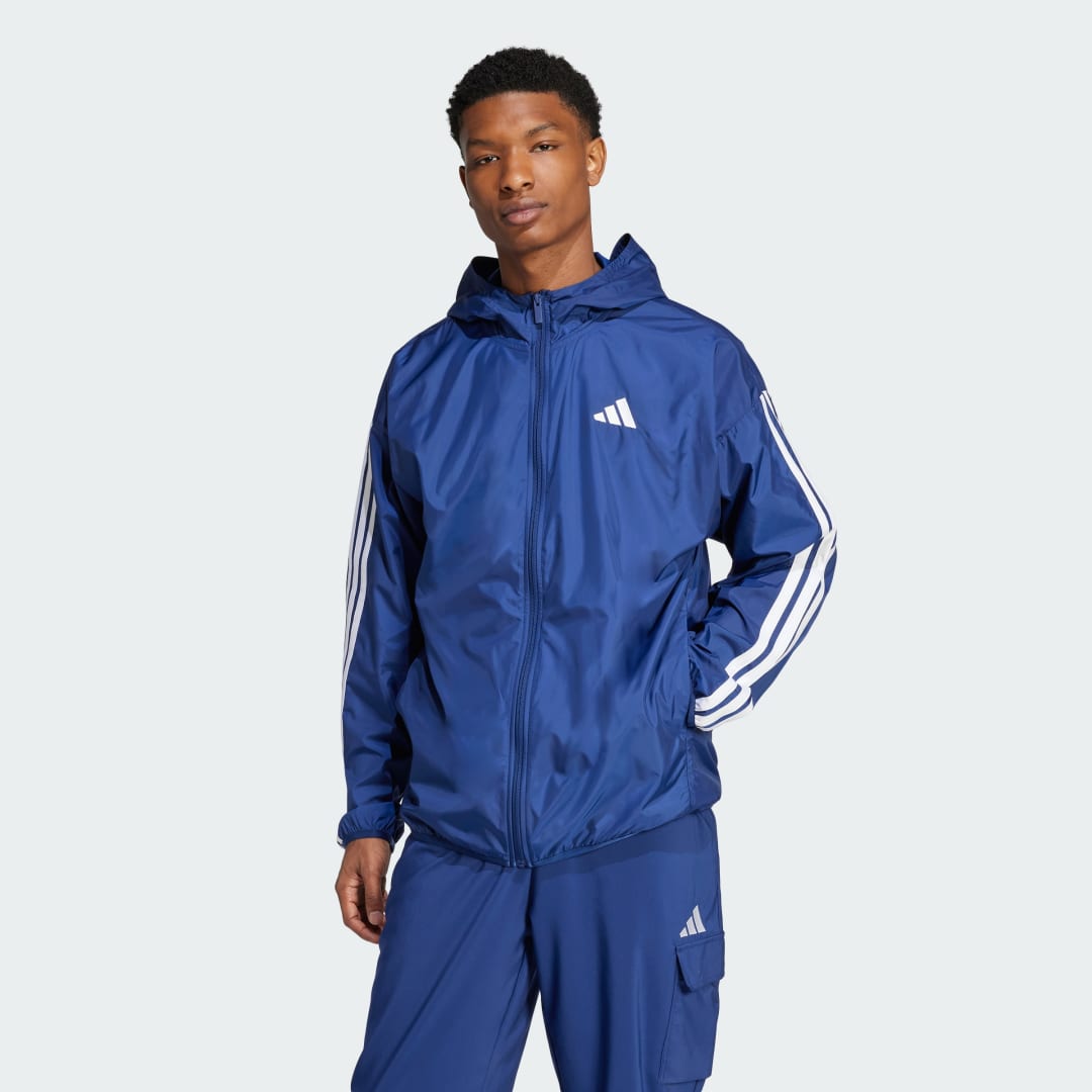 Ветровка adidas Performance Essentials 3-Stripes Windbreaker Jacket Синьо | JE6327, 0