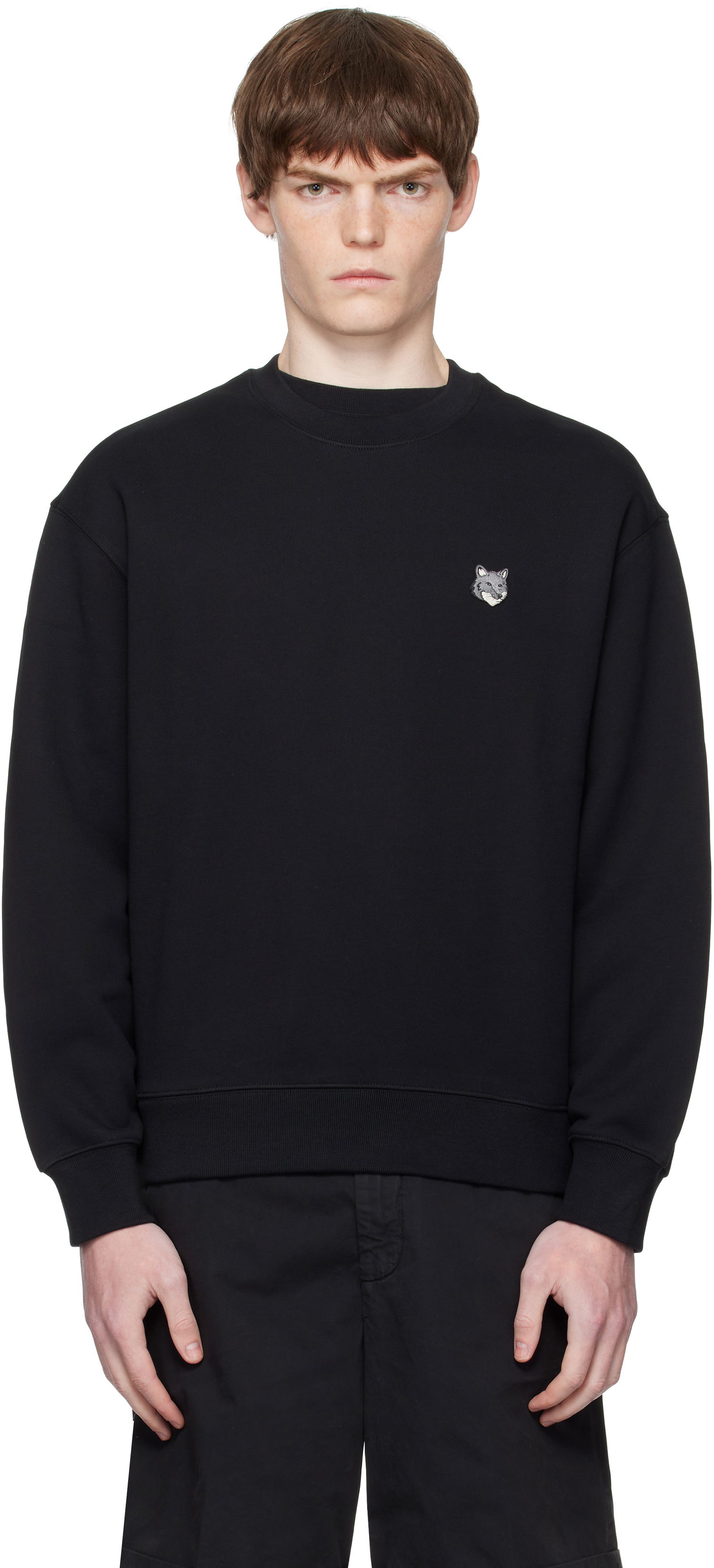 Суитчър MAISON KITSUNÉ Maison Kitsuné Fox Head Comfort Sweatshirt Черно | PM00304KM0341, 0