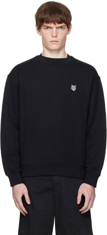 Суитчър MAISON KITSUNÉ Maison Kitsuné Fox Head Comfort Sweatshirt Черно | PM00304KM0341, 0