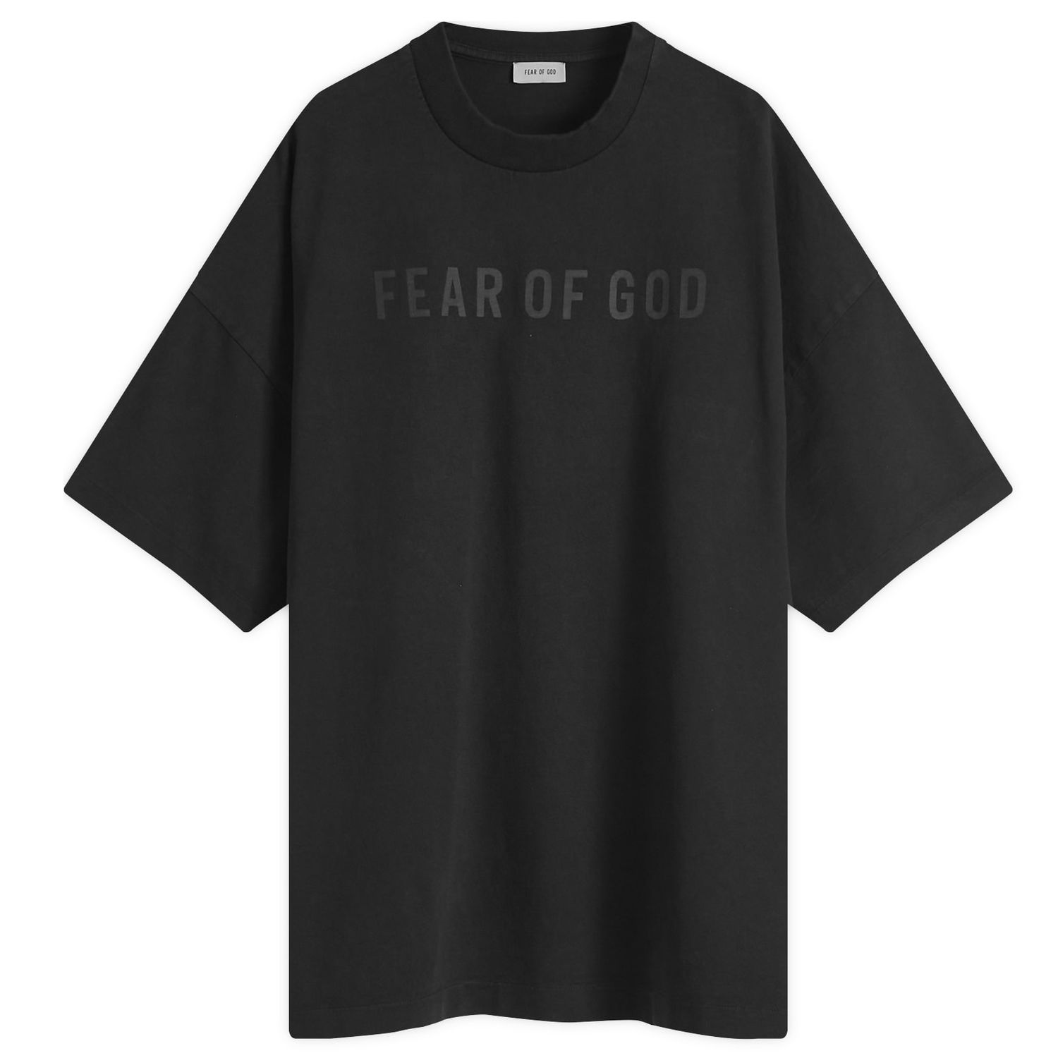 Тениска Fear of God T-Shirt Text Print Черно | FG24FW50-10155LBHWJ-001, 0