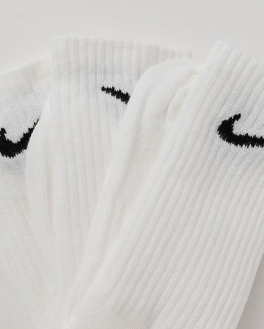 Чорапи Nike Everyday Lightweight Crew Socks 3-Pack Бяло | SX7676-100, 3