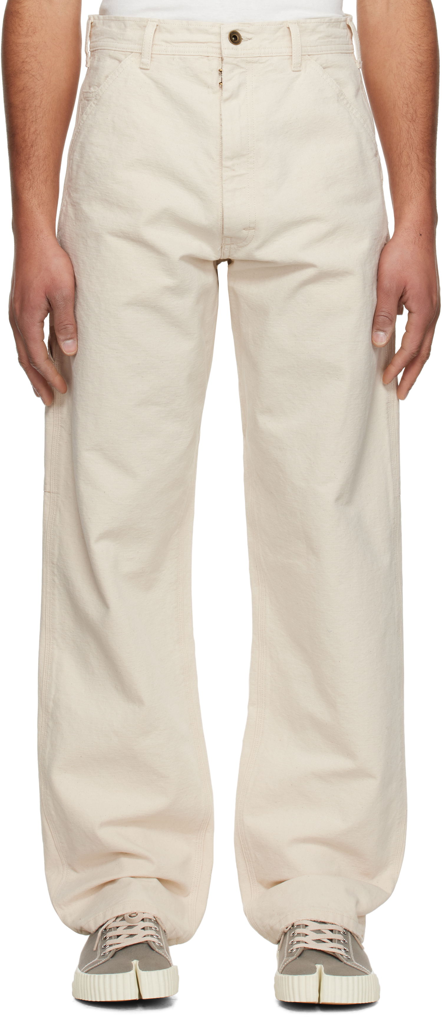Карго панталони Maison Margiela Maison Margiela Five-Pocket Jeans Бежово | S50LA0235 M35261, 0