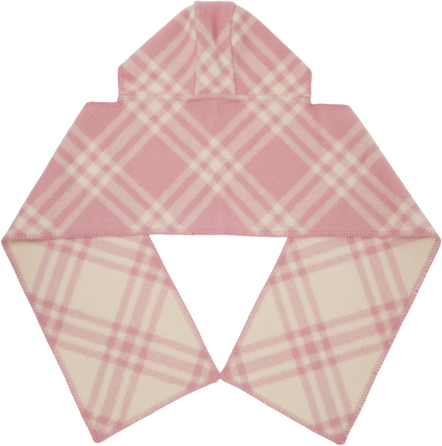 Шал Burberry Burberry Check Hooded Scarf Розово | 8114136, 1