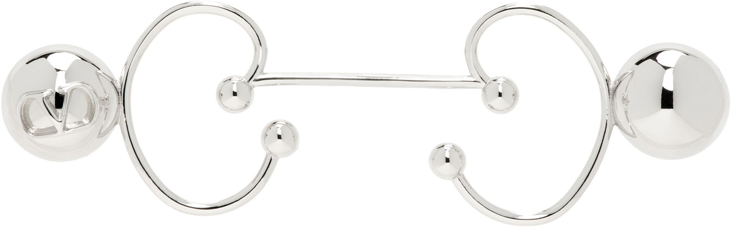 Пръстен Valentino Valentino Logo Piercing Ring Металик | 6Y0J0T29MET172, 0